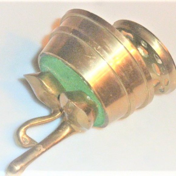 SWAN MUSIC BOX Vintage Brass Swan Wind Up Music Box Vintage Music Box Lake Water - Picture 9 of 9